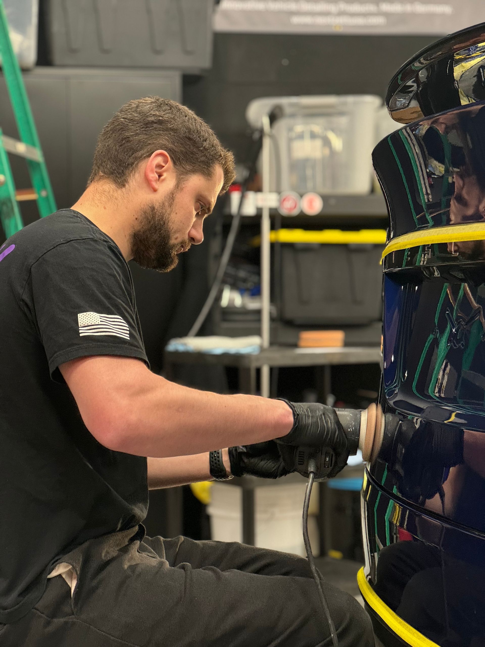 Paint correction and ceramic prep on a Tesla Model X